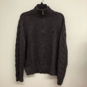 Nautica | Men’s Quarter Zip Knit Sweater | Size L